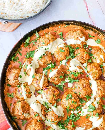Creamy Coconut Curry Meatballs