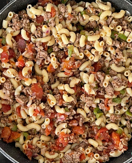 Hamburger Macaroni Skillet
