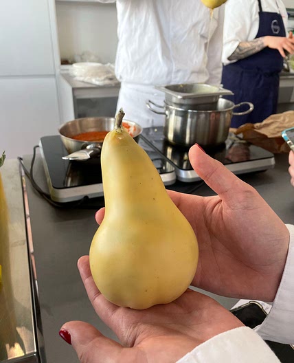Beeswax fermented pears. 