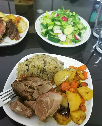 Baked lamb