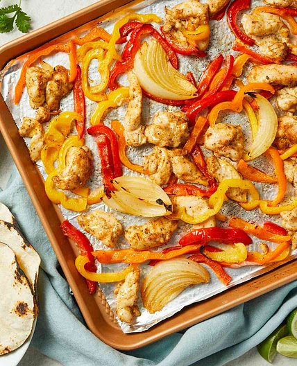 Sheet Pan Chicken Fajitas