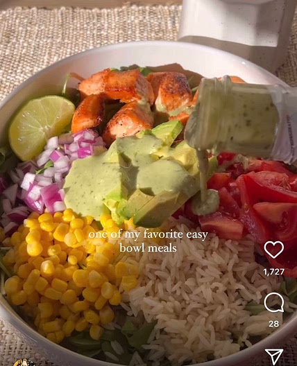 Salmon rice bowl