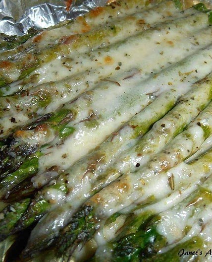 Cheesy Baked Asparagus