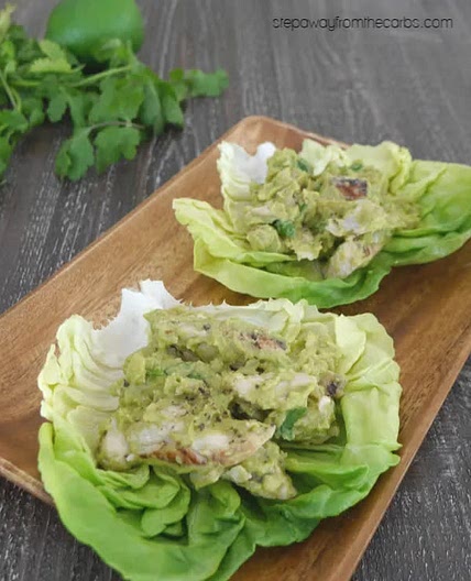 Chicken avocado lettuce wraps
