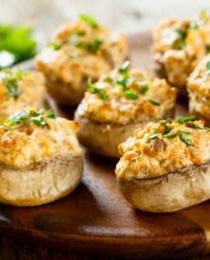 STEAMED STUFFED MUSHROOMS