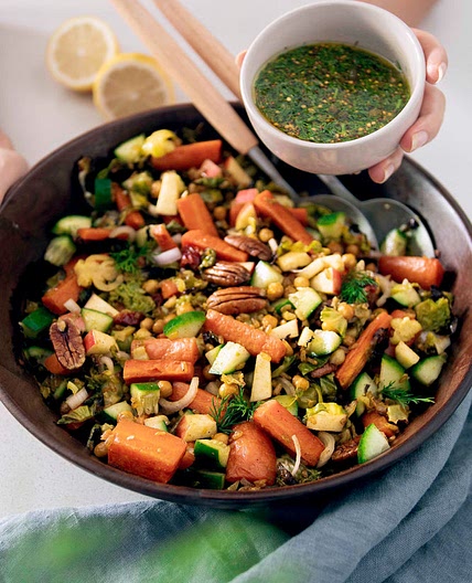 CRISPY RICE & SHREDDED BRUSSELS SPROUTS BOWL