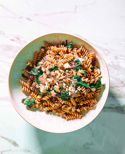 WALNUT MUSHROOM PASTA