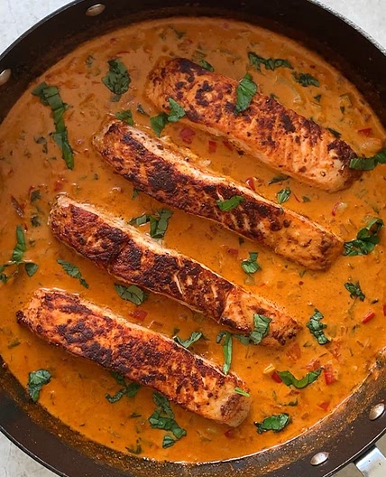 Salmon Coconut Thai Curry