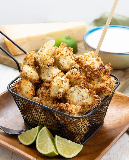 Air fryer chicken parmesan bites