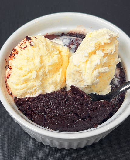 Air Fryer Gooey Brownie Pot