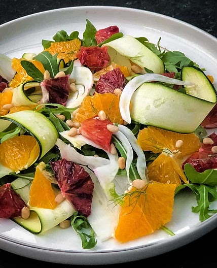 Courgette Salad with Fennel and Citrus