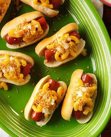 Mini Mac and Cheese Dogs