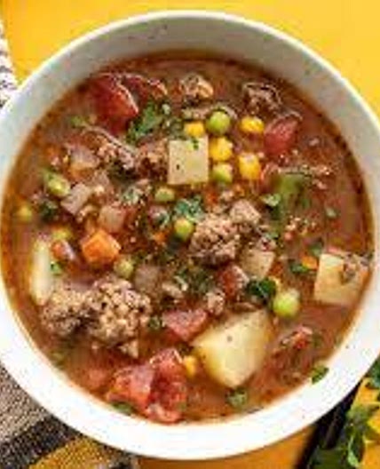 Slow Cooker Beef Vegetable Soup