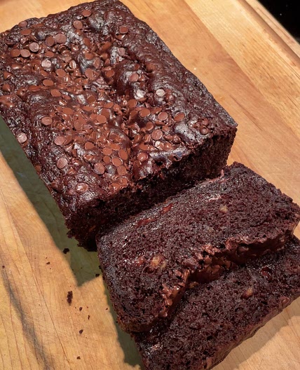 Double Chocolate Banana Bread 