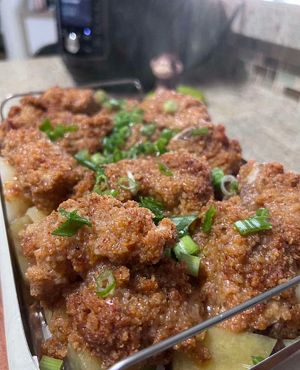 Steamed Pork Ribs with Sweet Potato  | 粉蒸排骨