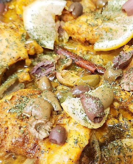 Chicken Tagine With Olives and Preserved Lemons