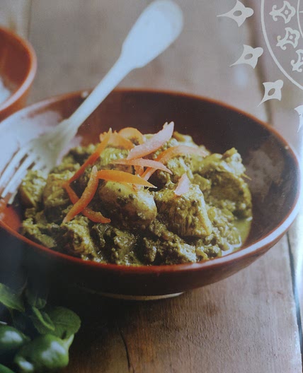 Green Chicken with cilantro sauce