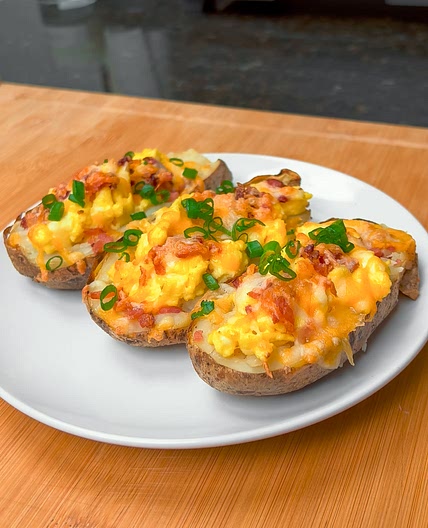 Air Fryer Breakfast Potato Skins