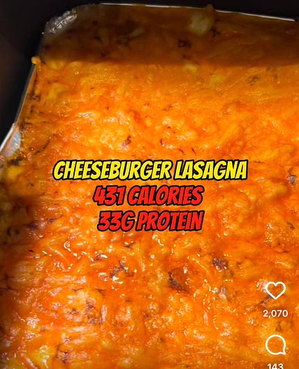 Cheeseburger lasagna 