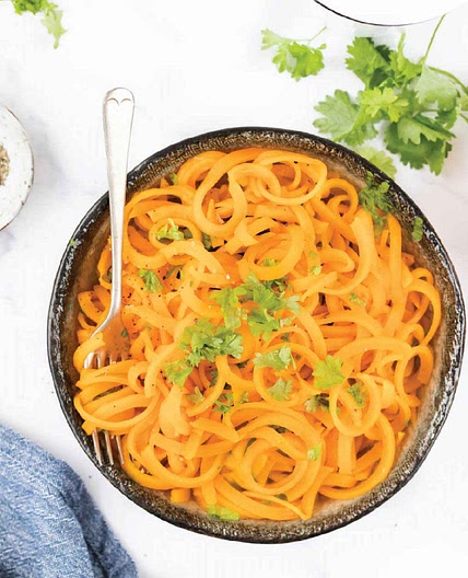 STEAMED BUTTERNUT SQUASH NOODLES