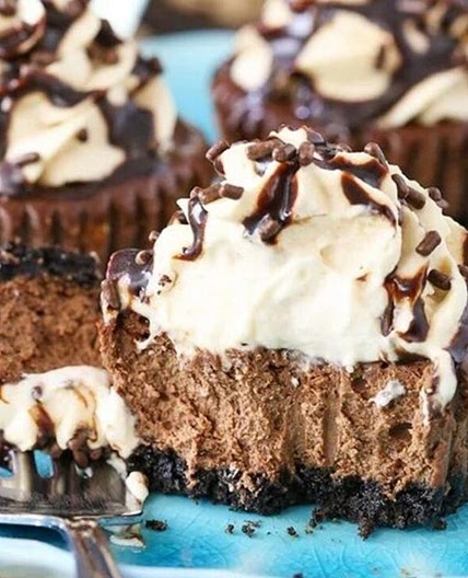 Mini Baileys Chocolate Cheesecakes Recipe