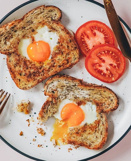 Valentine's Egg-in-a-Hole