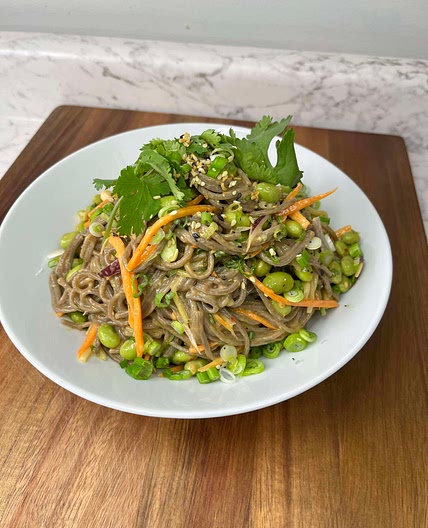 Soba noodle salad