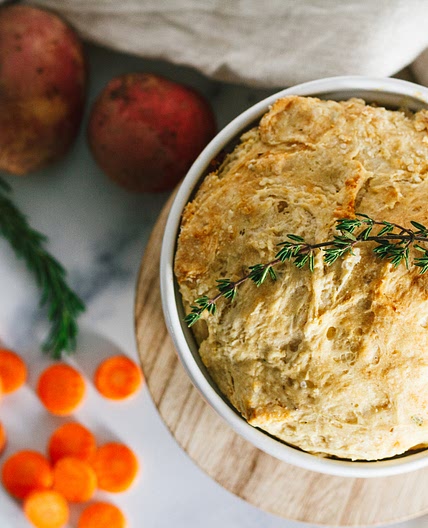 Individual Vegan Chicken Pot Pies