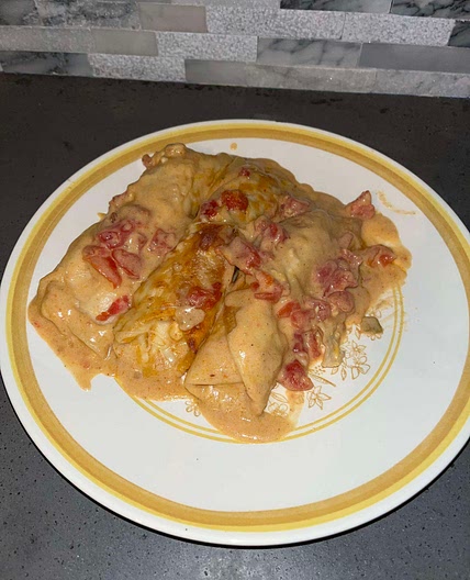 Cheesy Chicken Tortillas 