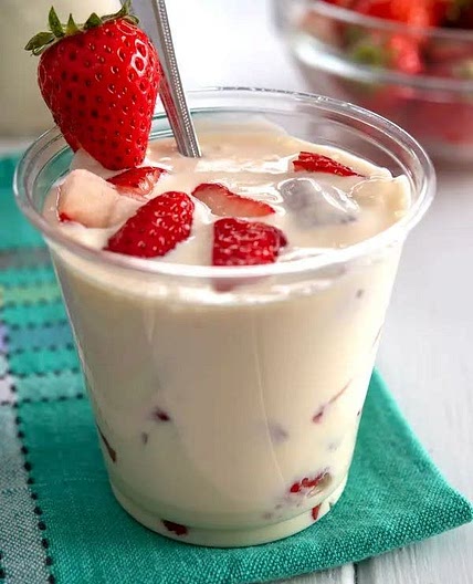Fresas con crema