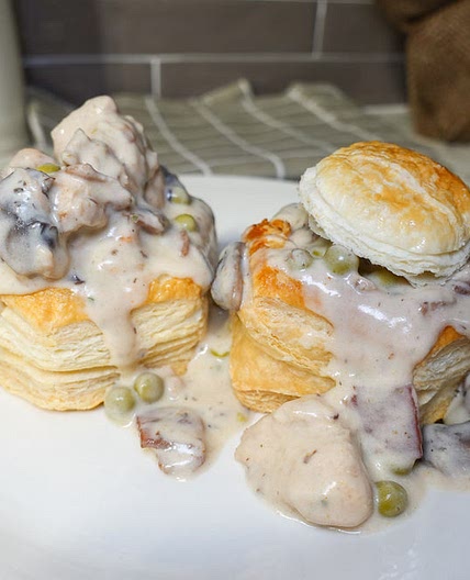 Chicken and Mushrooms Vol-Au-Vent