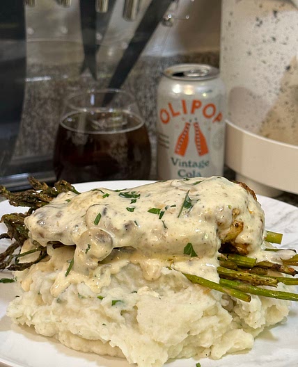 Creamy mushroom chicken 
