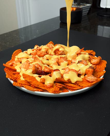 Air Fryer Boosie Seafood Nachos