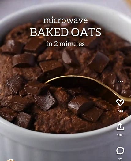 Microwave Baked Oats