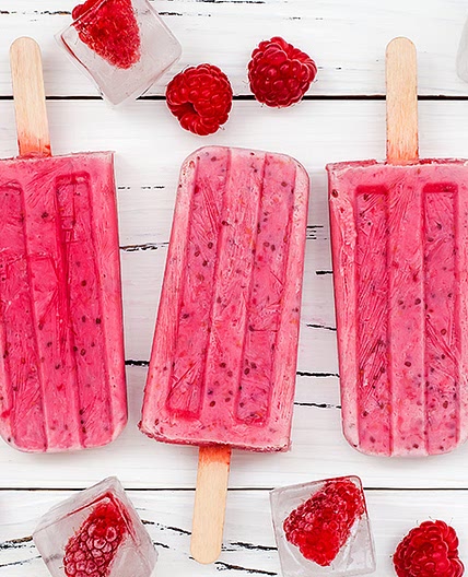 Vegan Berry Coconut Popsicles