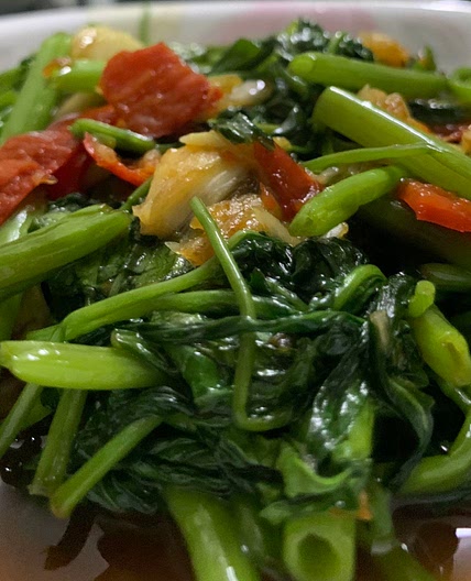 Thai Stir-Fried Pak Boong (Kangkung)