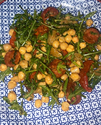 Moroccan Ras El Hanout Chorizo and Chickpea Salad