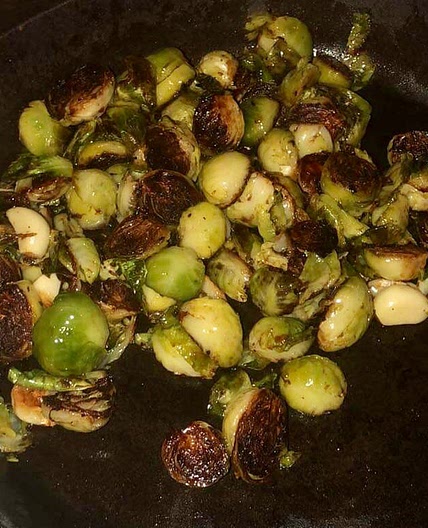 Roasted Brussels Sprouts With Garlic