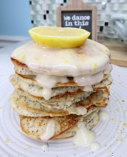Lemon Poppyseed Protein Pancakes