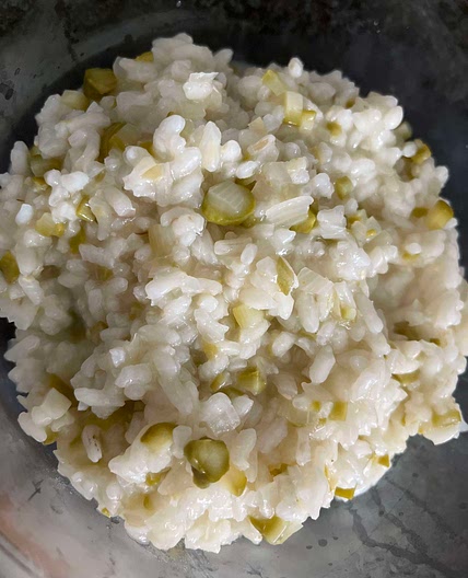 Asparagus risotto for baby 
