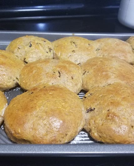 Healthy Cinnamon Raisin Biscuits
