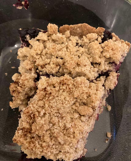 Blueberry Crumble Pie by Lisa Diamond