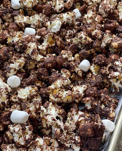 Girl Scout cookie s’mores popcorn mix 