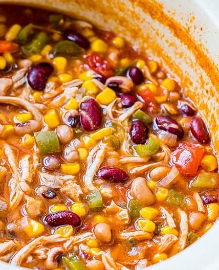 Crockpot Chicken Enchilada Soup