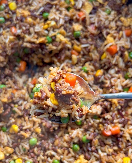 High Protein Beef Fried Rice