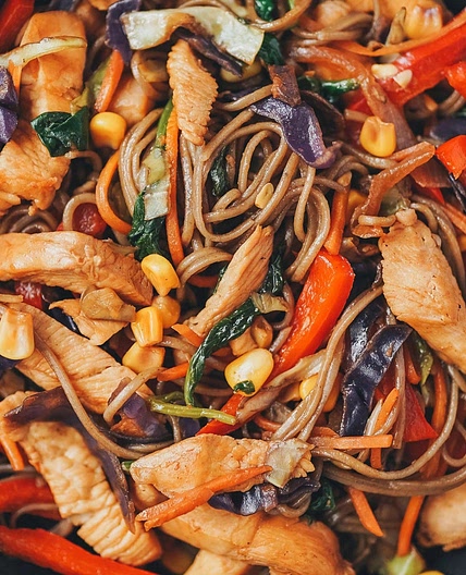 Easy Soba Stir-Fry with Chicken