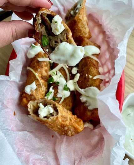 Gyro egg rolls