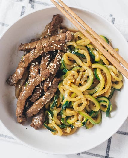 Mongolian Beef with Zoodles