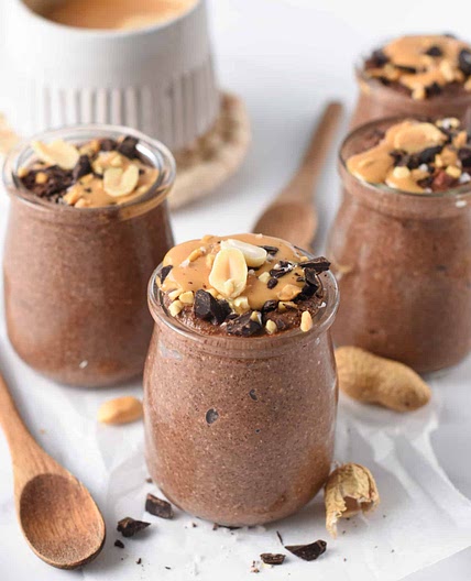 Chocolate PB Chia Pudding