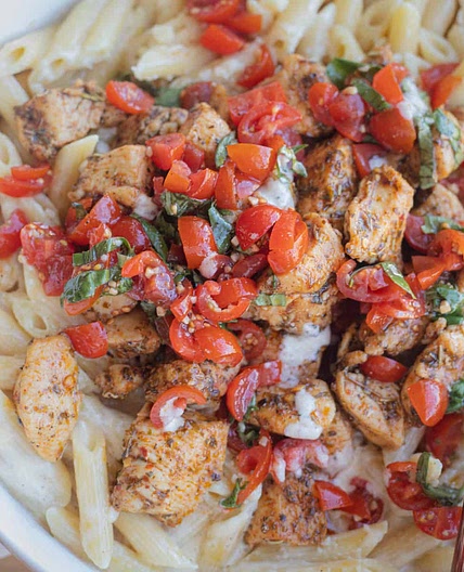 Copycat Applebee's Three Cheese Chicken Penne Recipe